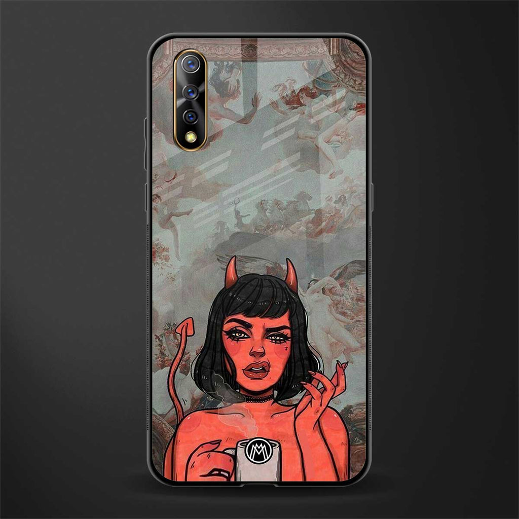 devil buys mymerchandize glass case for vivo s1 image
