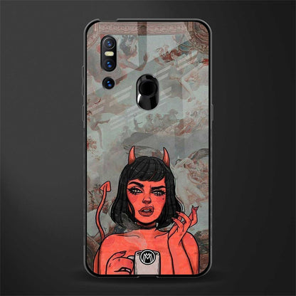 devil buys mymerchandize glass case for vivo v15 image