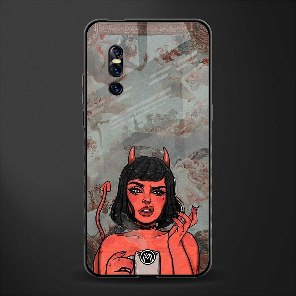devil buys mymerchandize glass case for vivo v15 pro image