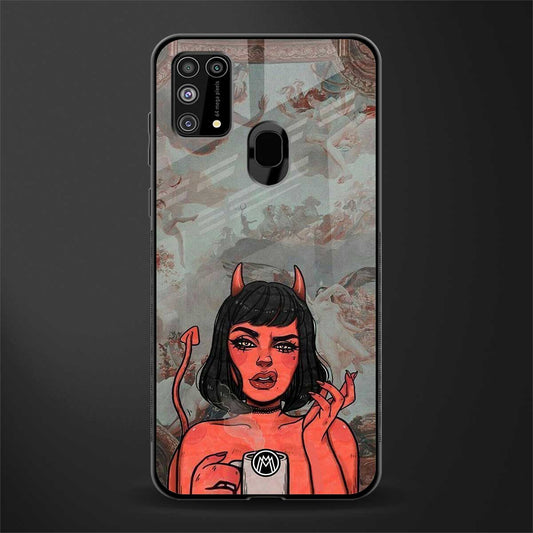 devil buys mymerchandize glass case for samsung galaxy m31 prime edition image
