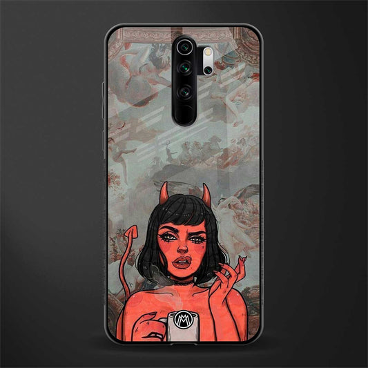 devil buys mymerchandize glass case for redmi note 8 pro image