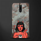 devil buys mymerchandize glass case for redmi 8 image
