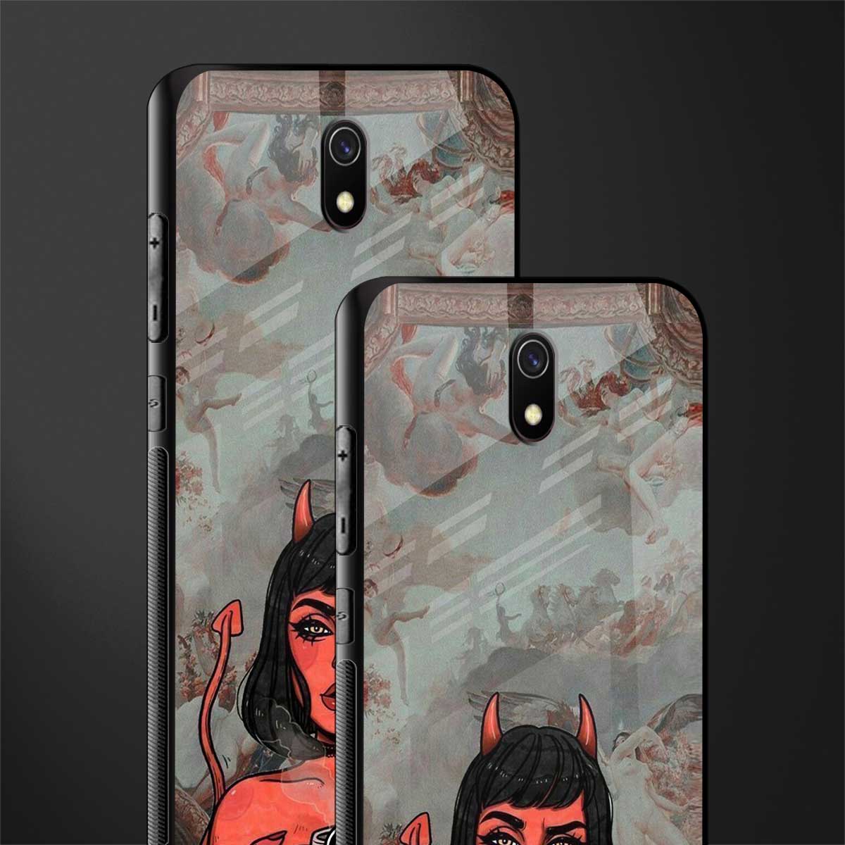 devil buys mymerchandize glass case for redmi 8a image-2