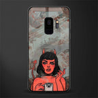 devil buys mymerchandize glass case for samsung galaxy s9 image