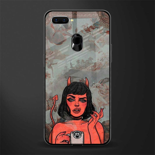 devil buys mymerchandize glass case for oppo a7 image