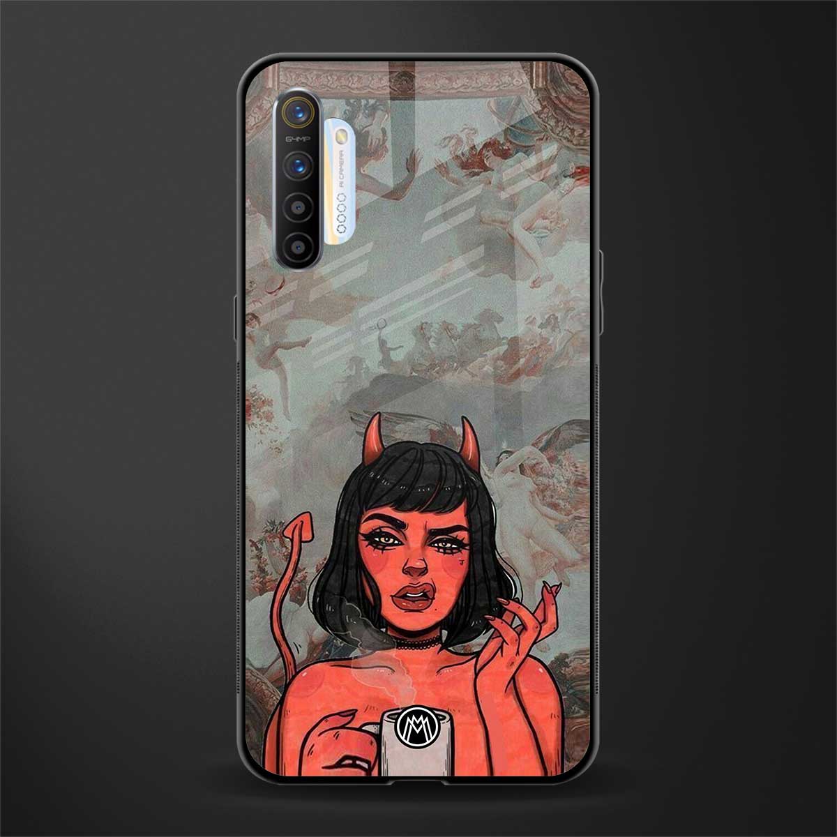 devil buys mymerchandize glass case for realme xt image