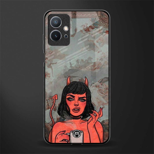 devil buys mymerchandize glass case for vivo y75 5g image