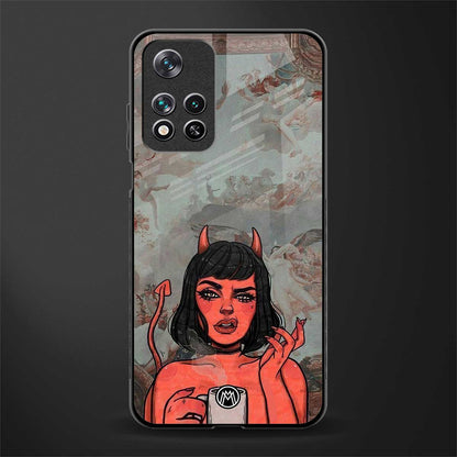 devil buys mymerchandize glass case for poco m4 pro 5g image
