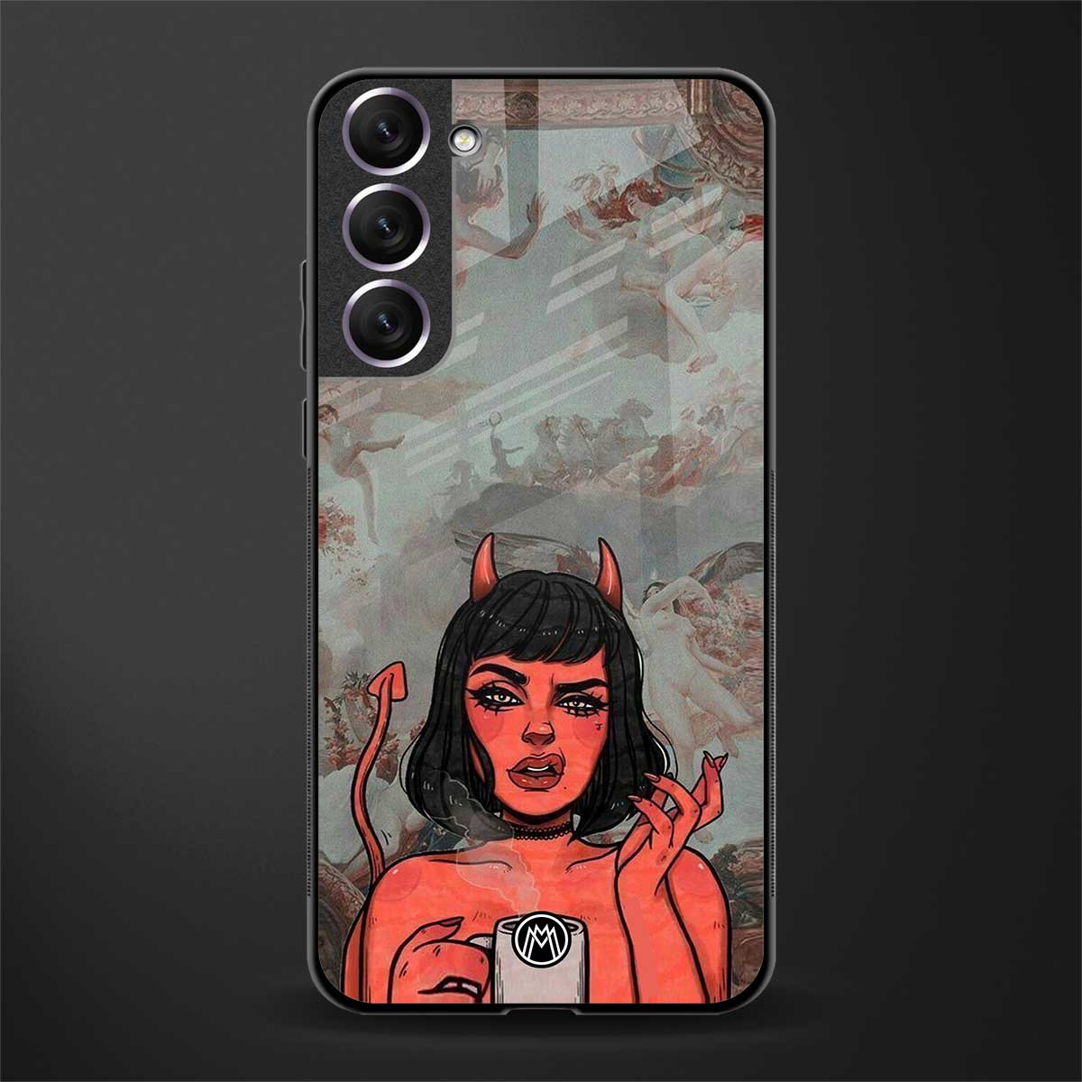 devil buys mymerchandize glass case for samsung galaxy s21 image