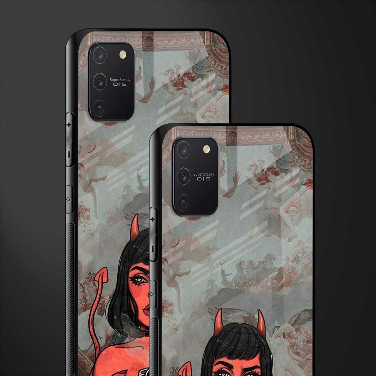 devil buys mymerchandize glass case for samsung galaxy a91 image-2