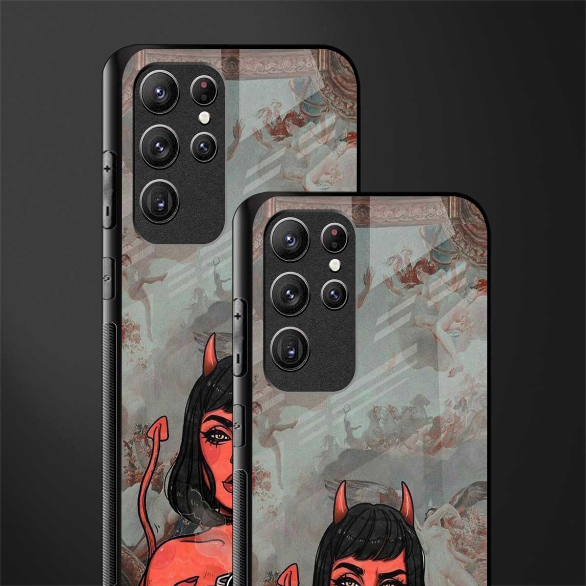 devil buys mymerchandize glass case for samsung galaxy s22 ultra 5g image-2