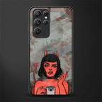 devil buys mymerchandize glass case for samsung galaxy s22 ultra 5g image