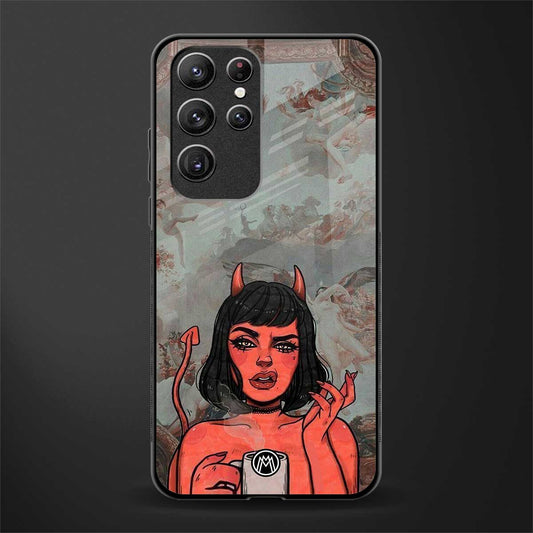 devil buys mymerchandize glass case for samsung galaxy s22 ultra 5g image