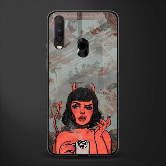 devil buys mymerchandize glass case for vivo y15 image