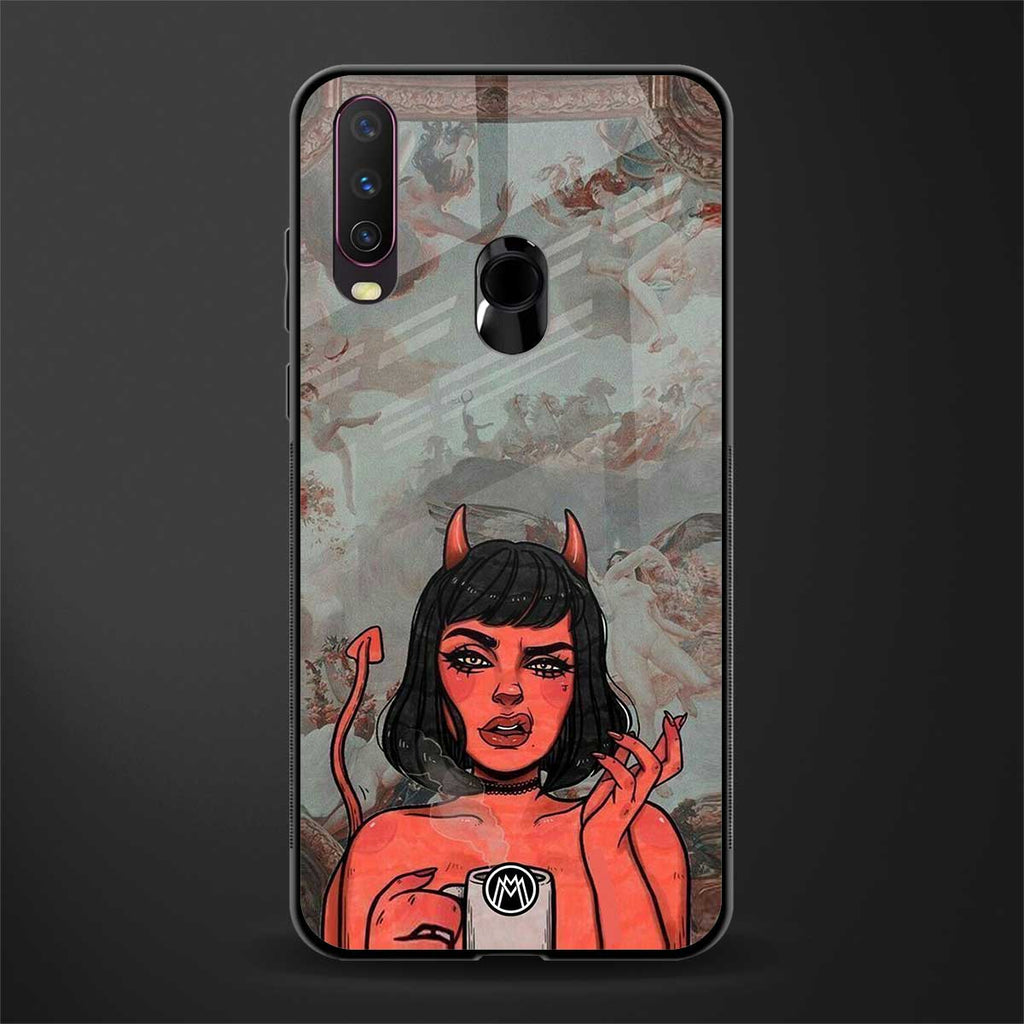 devil buys mymerchandize glass case for vivo y17 image