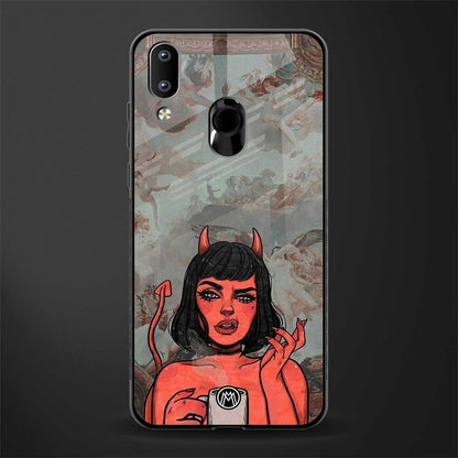 devil buys mymerchandize glass case for vivo y91 image