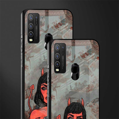 devil buys mymerchandize glass case for vivo y50 image-2