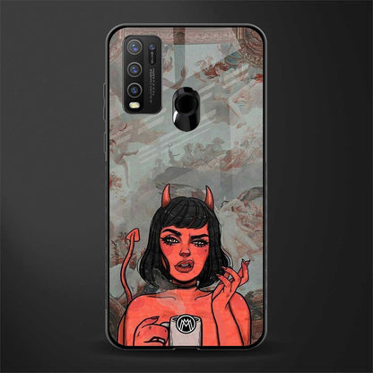 devil buys mymerchandize glass case for vivo y50 image