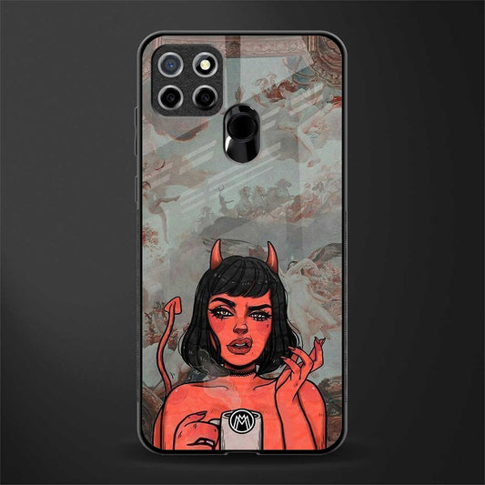devil buys mymerchandize glass case for realme narzo 30a image