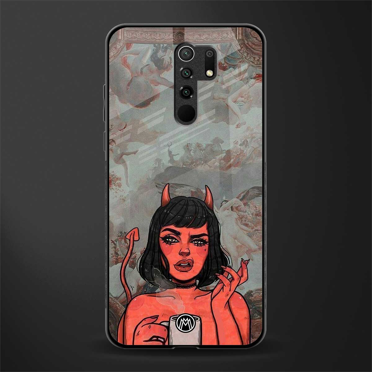 devil buys mymerchandize glass case for poco m2 image