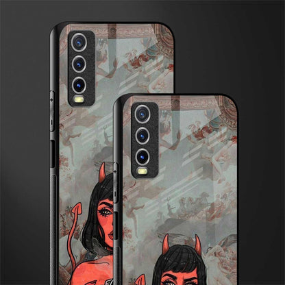 devil buys mymerchandize glass case for vivo y12s image-2