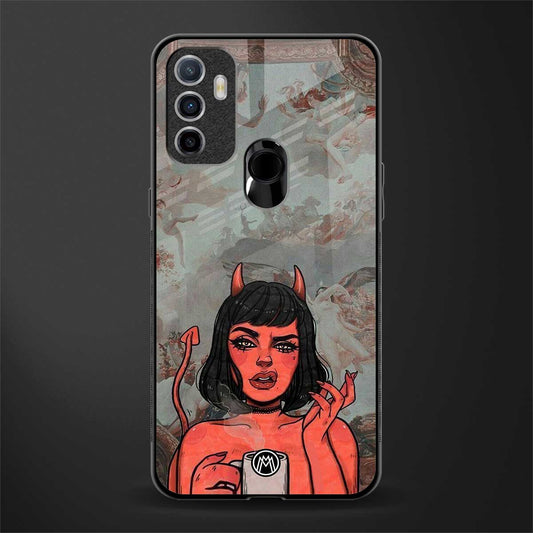 devil buys mymerchandize glass case for oppo a53 image
