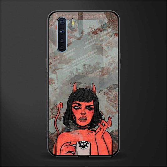 devil buys mymerchandize glass case for oppo f15 image