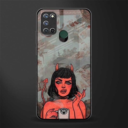 devil buys mymerchandize glass case for realme 7i image