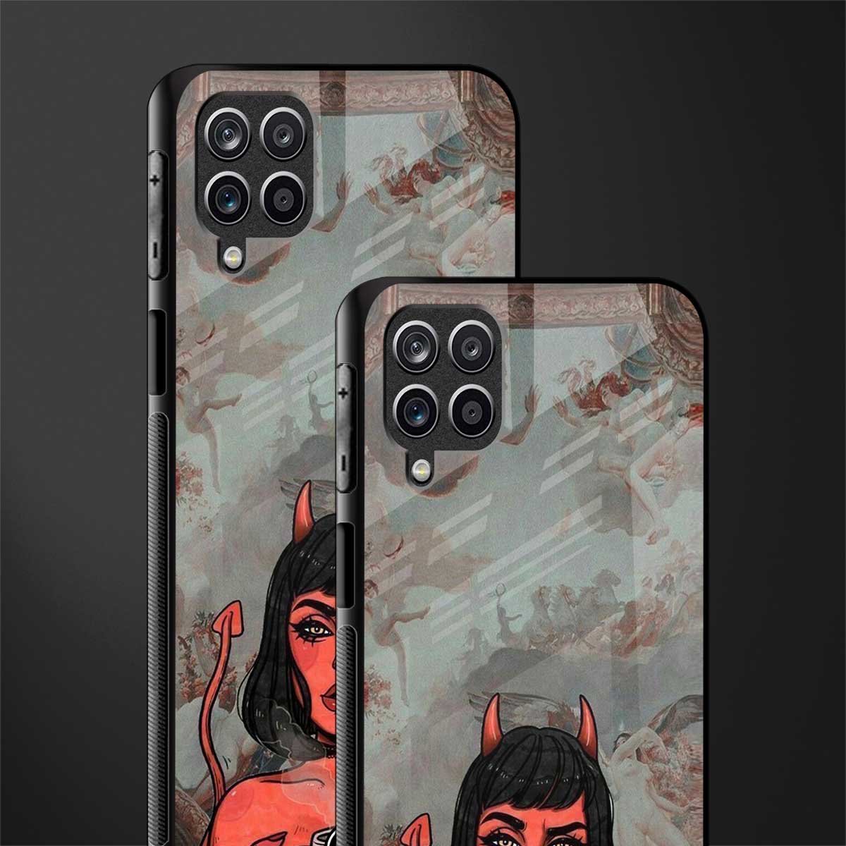 devil buys mymerchandize glass case for samsung galaxy a12 image-2