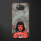 devil buys mymerchandize glass case for poco x3 image