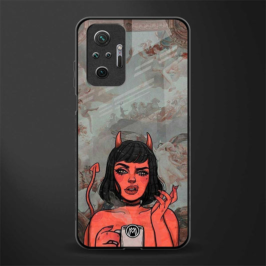 devil buys mymerchandize glass case for redmi note 10 pro image