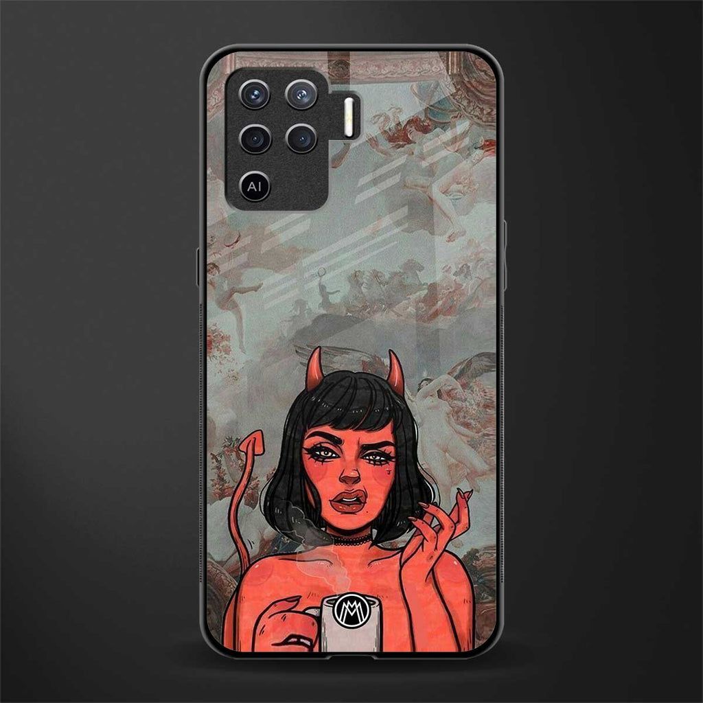 devil buys mymerchandize glass case for oppo f19 pro image