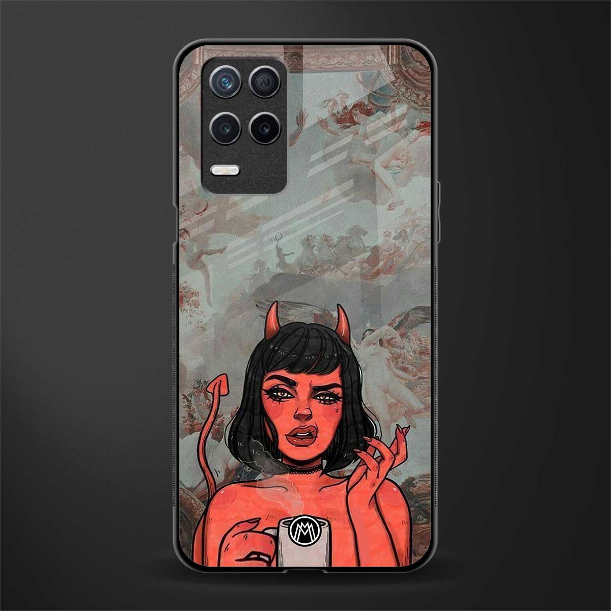 devil buys mymerchandize glass case for realme 8 5g image