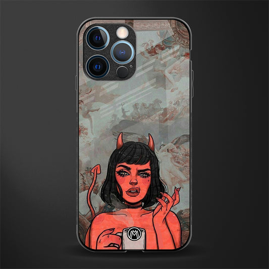 devil buys mymerchandize glass case for iphone 12 pro image