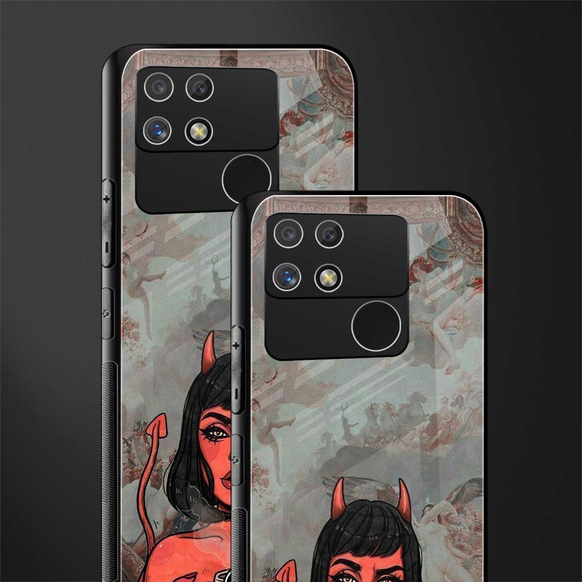 devil buys mymerchandize back phone cover | glass case for realme narzo 50a
