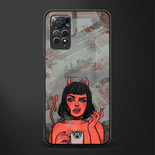 devil buys mymerchandize back phone cover | glass case for redmi note 11 pro plus 4g/5g