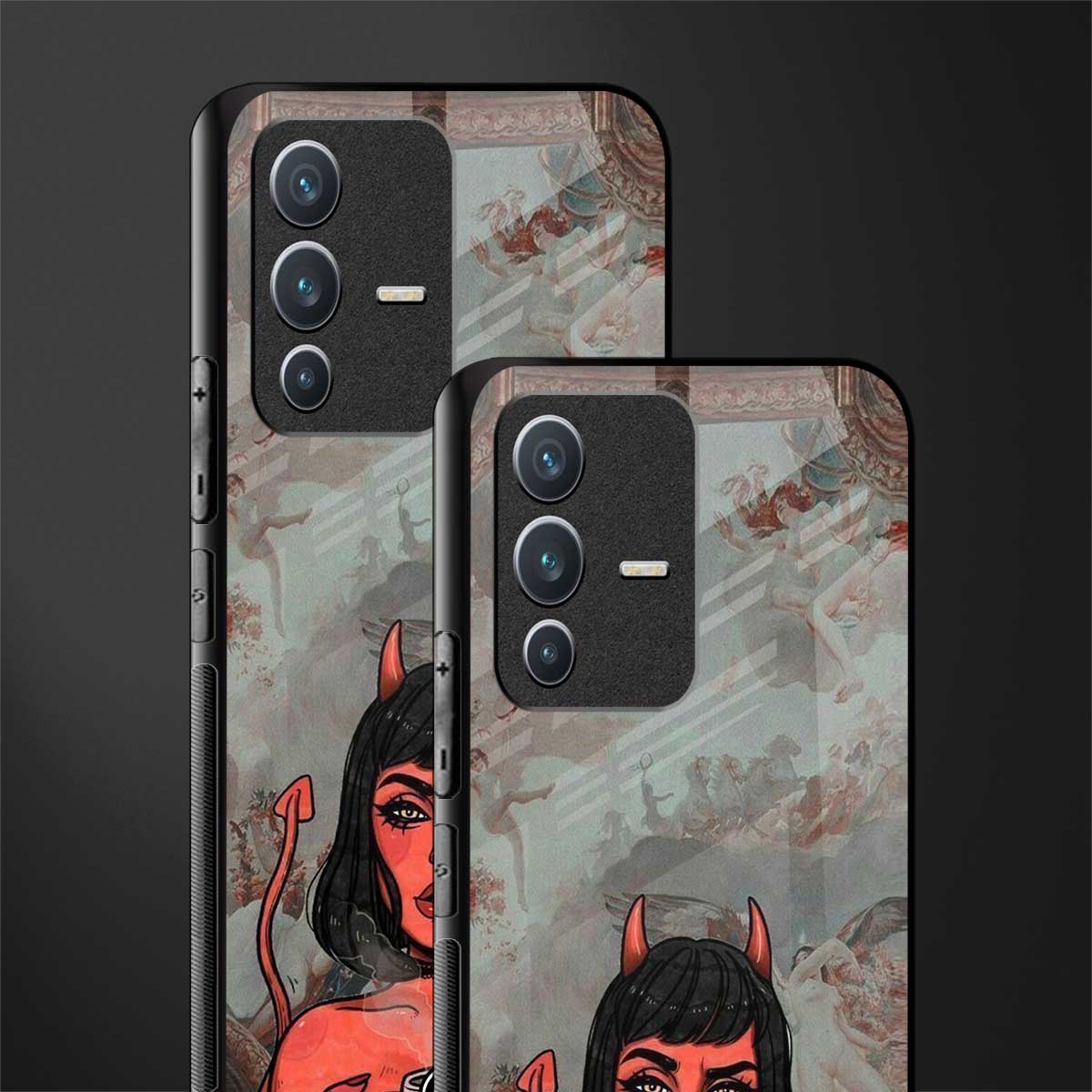 devil buys mymerchandize glass case for vivo v23 5g image-2