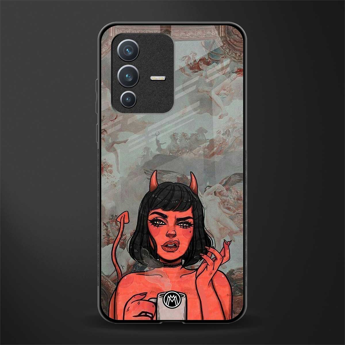 devil buys mymerchandize glass case for vivo v23 5g image