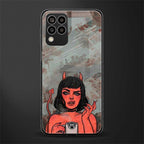 devil buys mymerchandize back phone cover | glass case for samsung galaxy m33 5g