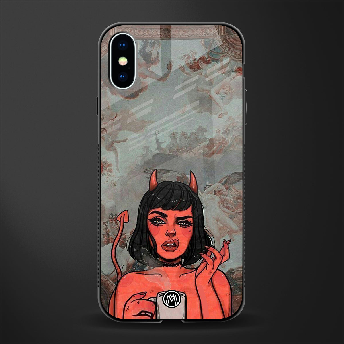 devil buys mymerchandize glass case for iphone x image