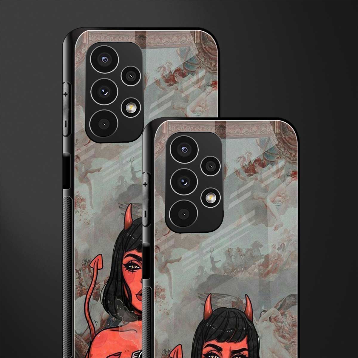 devil buys mymerchandize back phone cover | glass case for samsung galaxy a13 4g