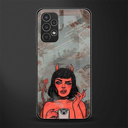 devil buys mymerchandize back phone cover | glass case for samsung galaxy a13 4g