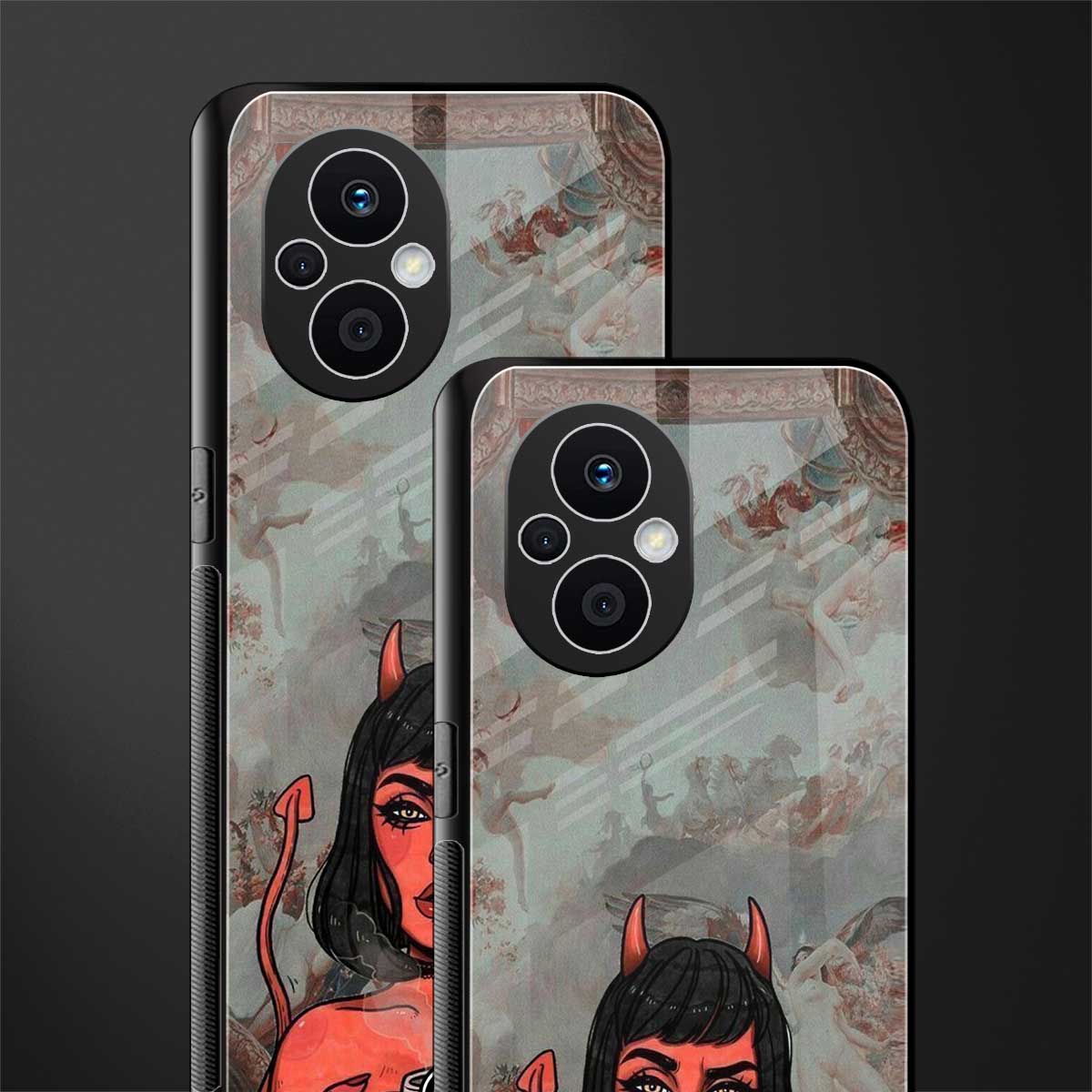 devil buys mymerchandize back phone cover | glass case for oppo f21 pro 5g