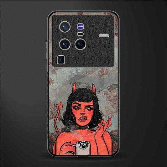 devil buys mymerchandize glass case for vivo x80 pro 5g image