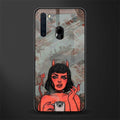 devil buys mymerchandize glass case for samsung a21 image
