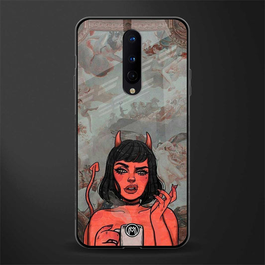 devil buys mymerchandize glass case for oneplus 8 image