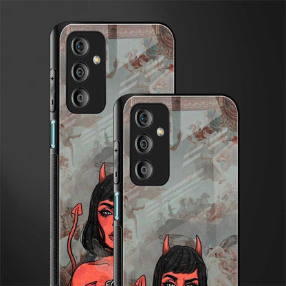 devil buys mymerchandize back phone cover | glass case for samsung galaxy f23 5g