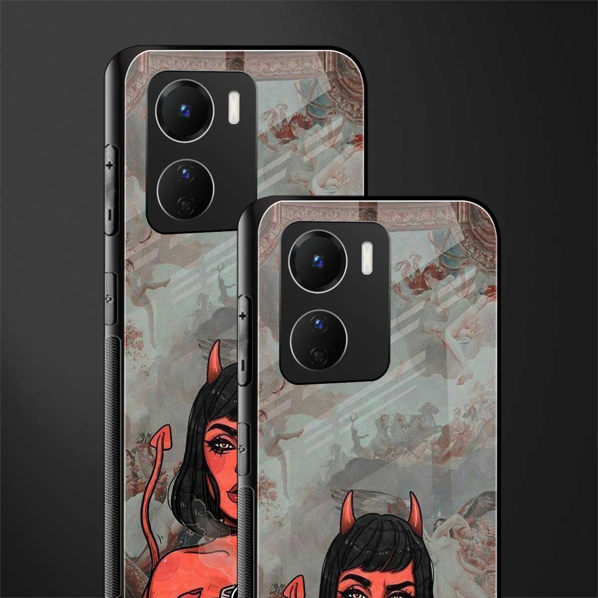devil buys mymerchandize back phone cover | glass case for vivo y16