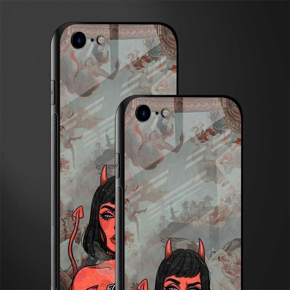 devil buys mymerchandize glass case for iphone se 2020 image-2