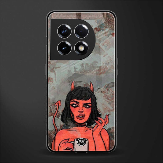 devil buys mymerchandize back phone cover | glass case for oneplus 11